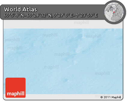 Physical 3D Map of the Area around 60° 16' 48" N, 0° 55' 29" E