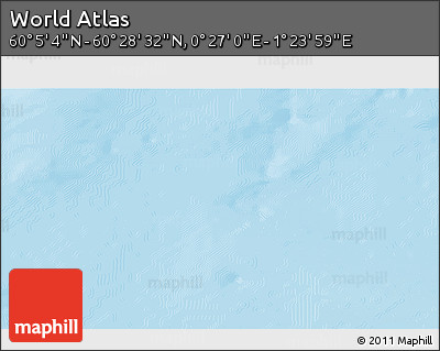 Physical 3D Map of the Area around 60° 16' 48" N, 0° 55' 29" E