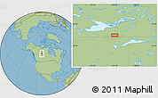 Savanna Style Location Map of the area around 60° 16' 48" N, 112° 7' 30" W