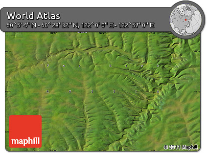 Satellite Map of the Area around 60° 16' 48" N, 122° 28' 29" E