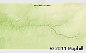 Physical 3D Map of the area around 60° 16' 48" N, 122° 19' 29" W