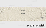 Shaded Relief Panoramic Map of the area around 60° 16' 48" N, 123° 19' 29" E