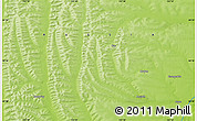 Physical Map of the area around 60° 16' 48" N, 133° 31' 30" E