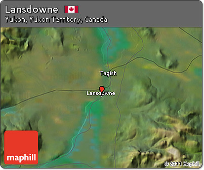 Satellite 3D Map of Lansdowne