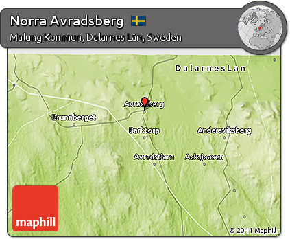 Physical 3D Map of Norra Avradsberg