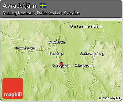 Physical 3D Map of Avradstjärn