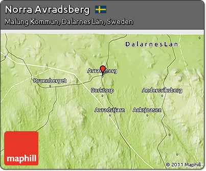 Physical 3D Map of Norra Avradsberg