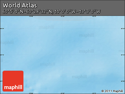 Physical Map of the Area around 60° 16' 48" N, 13° 31' 30" W