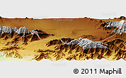 Physical Panoramic Map of the area around 60° 16' 48" N, 140° 10' 30" W