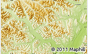 Physical Map of the area around 60° 16' 48" N, 142° 1' 30" E