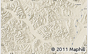 Shaded Relief Map of the area around 60° 16' 48" N, 142° 1' 30" E