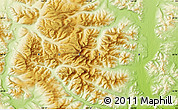 Physical Map of the area around 60° 16' 48" N, 144° 34' 29" E