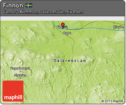 Physical 3D Map of Finnön