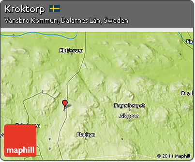Physical 3D Map of Kroktorp