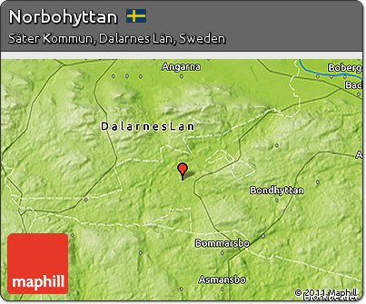Physical 3D Map of Norbohyttan