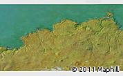 Satellite 3D Map of the area around 60° 16' 48" N, 166° 31' 30" W