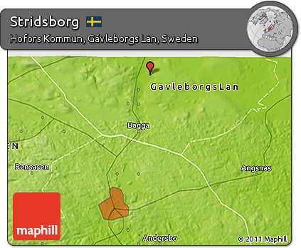 Physical 3D Map of Stridsborg