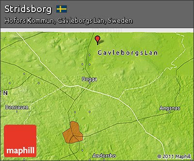 Physical 3D Map of Stridsborg