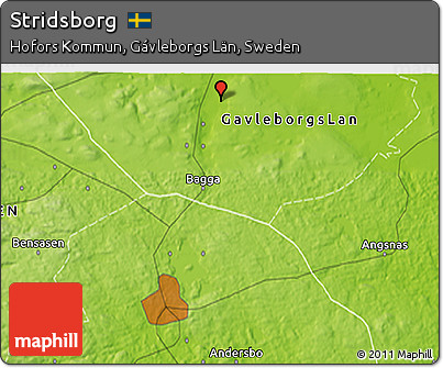 Physical 3D Map of Stridsborg