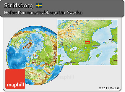 Physical Location Map of Stridsborg