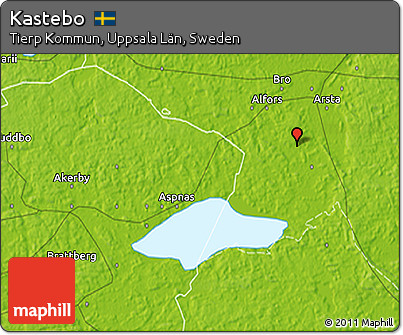 Physical 3D Map of Kastebo