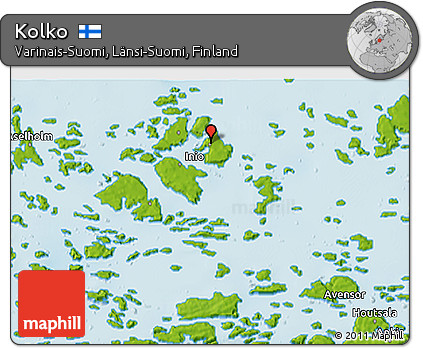 Physical 3D Map of Kolko