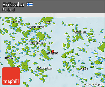 Physical 3D Map of Erikvalla