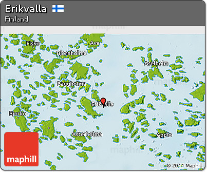 Physical 3D Map of Erikvalla