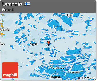 Political 3D Map of Lempnäs