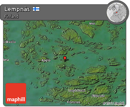 Satellite 3D Map of Lempnäs