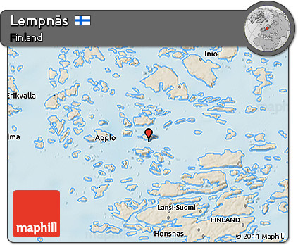 Shaded Relief 3D Map of Lempnäs