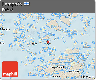 Shaded Relief 3D Map of Lempnäs