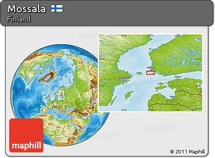 Physical Location Map of Mossala