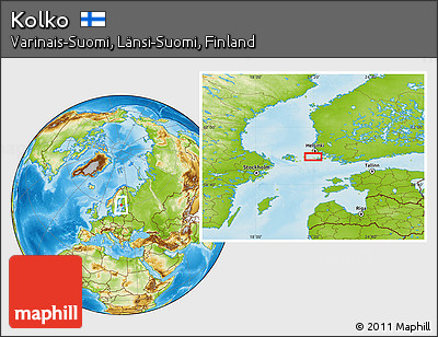 Physical Location Map of Kolko