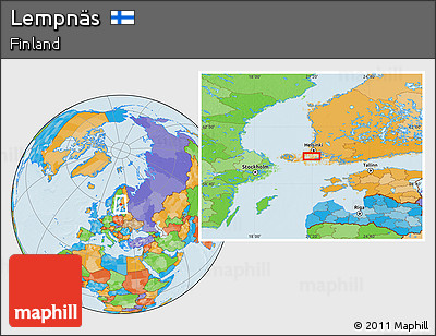 Political Location Map of Lempnäs