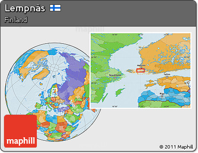 Political Location Map of Lempnäs