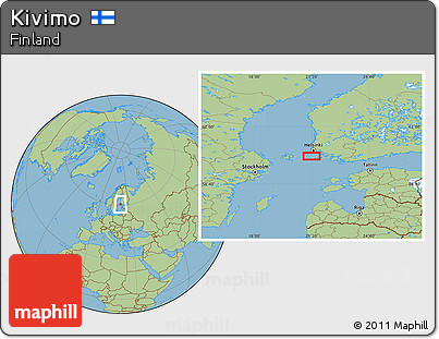 Savanna Style Location Map of Kivimo