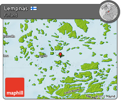 Physical Map of Lempnäs