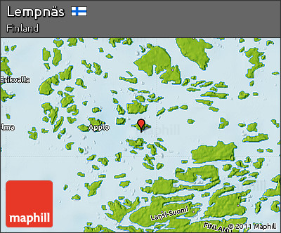 Physical Map of Lempnäs