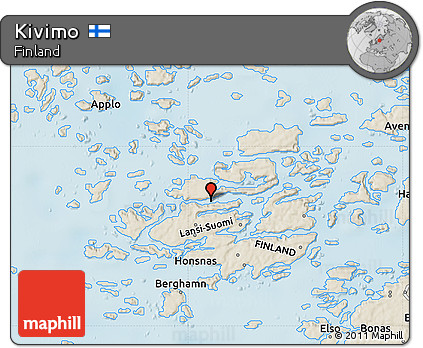 Shaded Relief Map of Kivimo