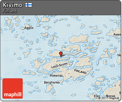 Shaded Relief Map of Kivimo