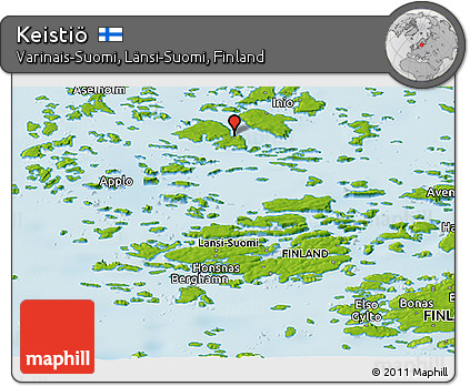 Physical Panoramic Map of Keistiö