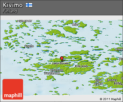 Physical Panoramic Map of Kivimo