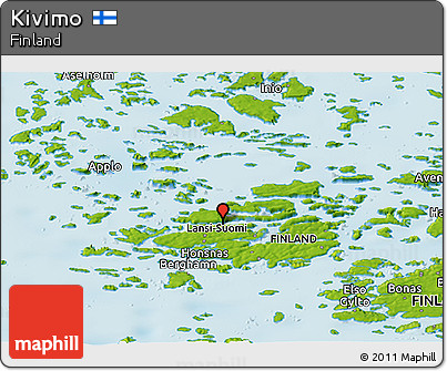 Physical Panoramic Map of Kivimo