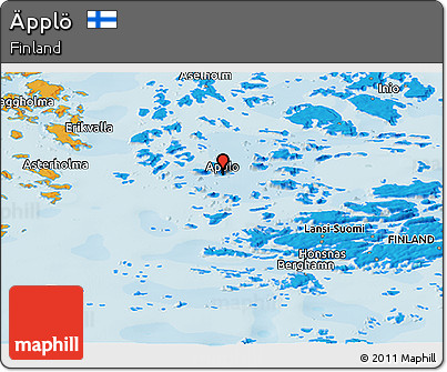 Political Panoramic Map of Äpplö