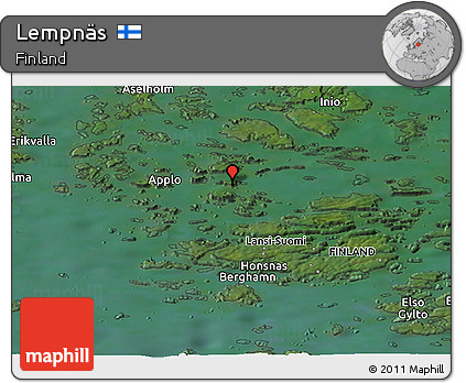 Satellite Panoramic Map of Lempnäs