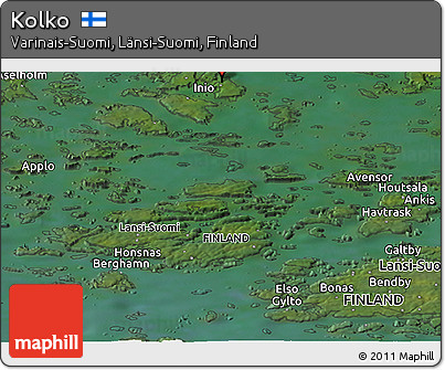 Satellite Panoramic Map of Kolko