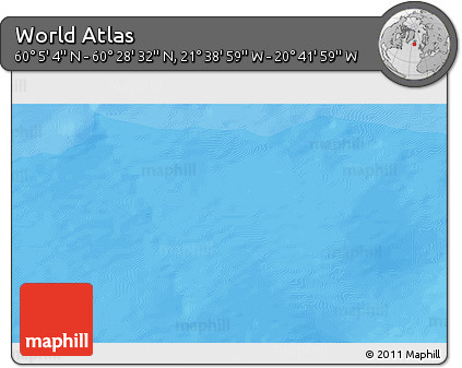 Political 3D Map of the Area around 60° 16' 48" N, 21° 10' 29" W