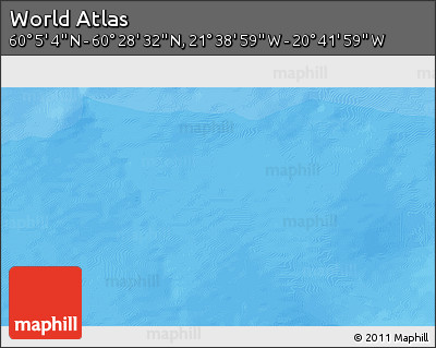 Political 3D Map of the Area around 60° 16' 48" N, 21° 10' 29" W