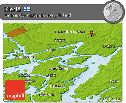 Physical 3D Map of Kierlä